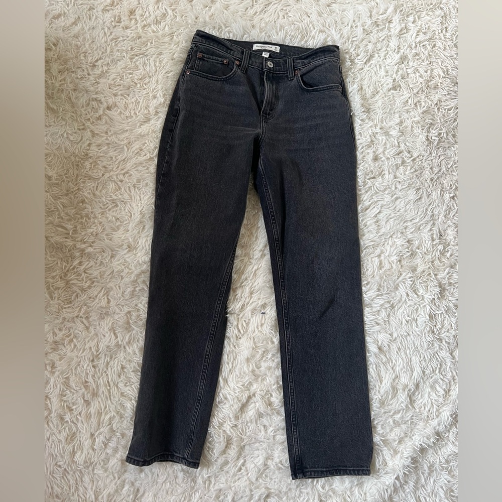 Abercrombie 90s straight mid rise curve love 26S
